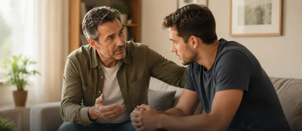 صحبت با فرد مبتلا به اعتیاد در گفتگو و حمایت خانوادگی