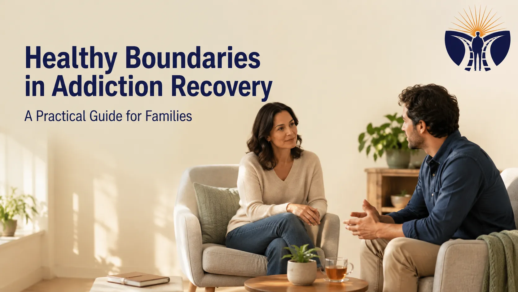 Healthy Boundaries in Addiction Recovery discussed by a family and counselor